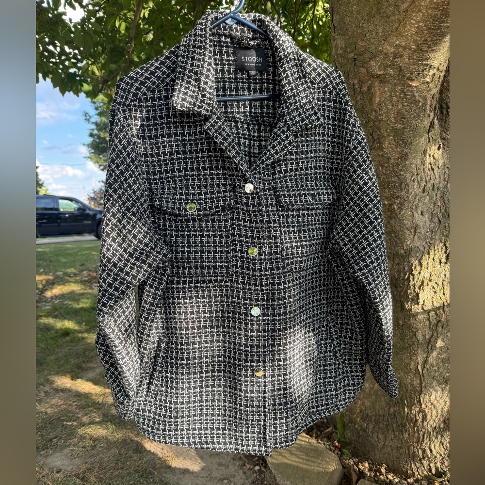 Stoosh Black and White‎ Tweed Jacket